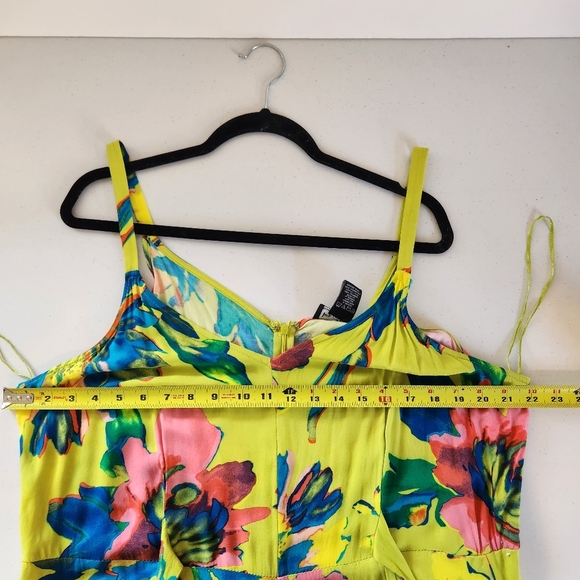 Ivy Street Funky Cropped Whimsy Jumpsuit Sleeveless Flowy Summer Dress Size 2X - Picture 9 of 13